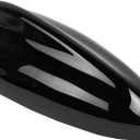 Car Shark Fin Antenna Cover, Vehicle Top Roof Aerial AM FM Signal Base with Adhesive Tape, Automotive Roof Mount Decorative Antenna Cap Replacement, Universal for Sedan Truck SUV (Black)