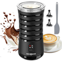 Milk Frother, Paris Rhône 4in1 Milk Steamer and Frother, Hot & Cold Foam Milk Warmer with Temperature Control, Auto ShutOff Frothers for Coffee, Latte, Cappuccino, Macchiato