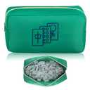Sunnymove Empty Mahjong Bag Thickened American Mahjong Tiles Bag with Zipper Storage Pouch for Board Game Pieces Game Party Travel Gatherings Accessories, 10.4''x5.6'', Case Only (Charm,Green)