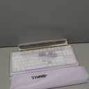 YUNZII B87 Wireless Mechanical Keyboard, QMK/ VIA Programmable, TKL Layout 87 Keys, BT/ 2.4G/ USB-C, Hot Swap Gasket Mount RGB Backlit Gaming with Wrist Rest for Win/ Mac (Purple Heart, Cocoa Cream V2)