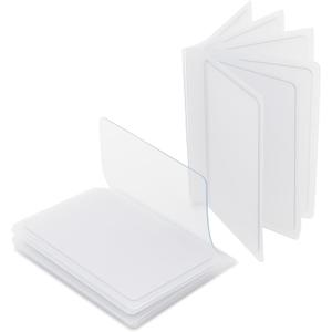 AG Wallets Set of 2 Premium Clear Wallet Inserts - Durable Vinyl Card & Photo Holders, Multiple Styles for Bifold, Trifold & Checkbook Wallets (Trifold_6 Page)