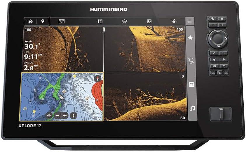 Humminbird XPLORE Series GPS Fish Finder MEGA Side Imaging+ & HD Touchscreen Display