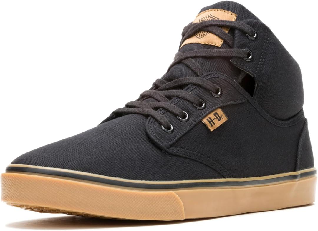 HARLEY-DAVIDSON FOOTWEAR Men's Wrenford Sneaker, Black, 09.5 M US