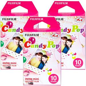 Fujifilm Instax Candy Pop Instant Film 3 Pack for Mini 8 Cameras 30 Sheets