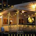 Joomer Solar String Lights Outdoor, 65FT 100LED Globe String Lights 8 Lighting Modes, Waterproof Solar Powered Patio Light for Garden Yard Porch Wedding Party Outdoor Decor (Warm White)