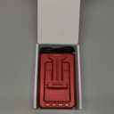 JTEMAN Portable Phone Stand with Speaker Bluetooth Wireless,Gifts for Men Women,Birthday for Women,Kitchen Gadgets for Men,Phone Holder for Desk - Red