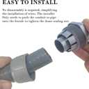 50 Foot Liquid-Tight Conduit Kit - 1/2inch Flexible Non Metallic Liquid Tight Electrical Conduit and 5 Straight and 4 Angle Fittings Included. 1/2" Dia