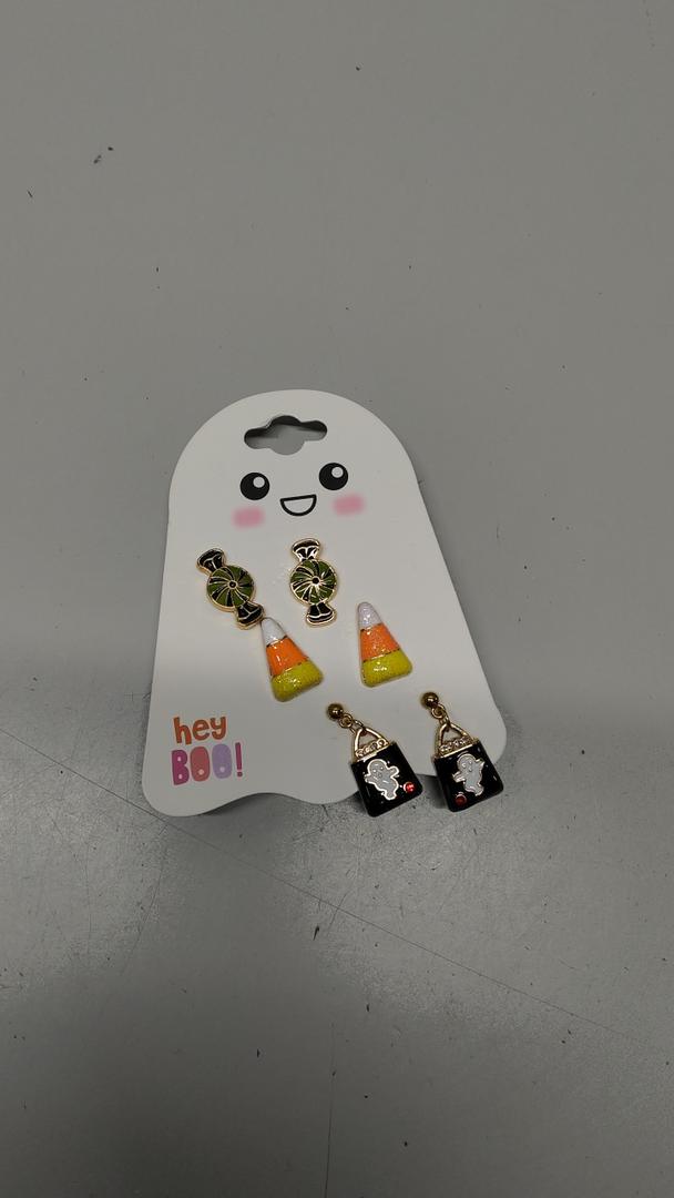 3 Pair  Halloween Candy Earrings