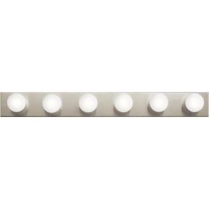 Kichler 36" Bath Bar Vanity Light in Brushed Nickel, 6-Light Traditional Bathroom Light, (36" L x 4.25" H), 626NI