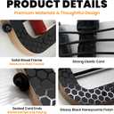 Campervan Bungee Storage Pouch  Elastic Cord Net Organizer with Wood Frame, RV Van Motorhome Interior Wall-Mounted Storage Solution (2Pcs 8.6" x 12")