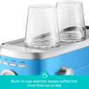 CASABREWS CM5418 Espresso Machine 20 Bar, Compact Espresso Maker with Steam Milk Frother, Stainless Steel Coffee Machine with 34oz Removable Water Tank for Cappuccino, Small Latte Machine, Blue