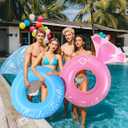HeySplash Pool Floats, Inflatable Pool Float, Large Floatie for Bachelorette Party, Swim Tube River Lake Beach Bride Wedding Decor Fun Toy Raft Adults