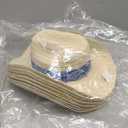 Fun Express Cowboy Hat For Men & Women - Set of 12 Hand Washable Cowboy Hats with Blue Bandana - Perfect for Western-Themed Events And For Parties of Any Size - Premium Quality, Comfortable & Durable