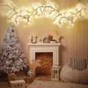 96 LED Willow Vine Lights 6FT Enchanted Wall Decoration Vine Lights Tree Branches Light 8 Modes for Home Indoor Wall Decoration (Warm White)