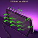 2 Pack 50W LED Black Light, Blacklight Flood Light for Glow Party IP66 Waterproof, Outdoor Black Lights with Switch&Plug for Halloween, Glow in The Dark, Neon Party, Fluorescent Poster, Birthday