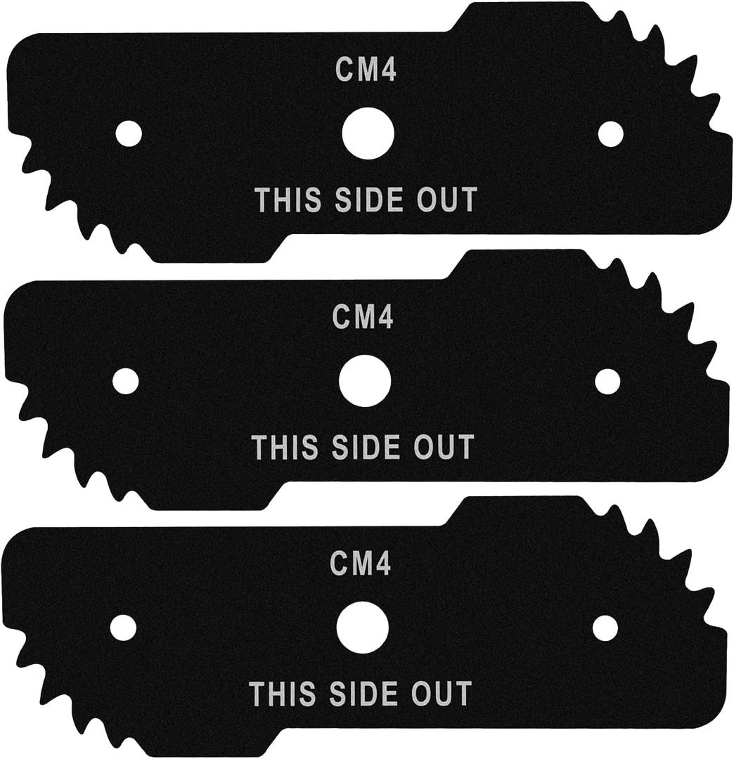 Replacement 243801-02 Edger Blade Compatible with EH1000 Type 5 12 AMP Lawn Edger, 7-3/4" x 2-3/4" Lawn Edger Blade Compatible with LE750 Edge Hog Edger - Replaces 243801-00, 243797-00, 40-519, 3 Pack