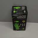 TitanFlex Heavy Duty Industrial Nitrile Gloves with Raised Diamond Texture, 8-mil, Latex Free, Powder Free (Green/Dark Green) (Medium, 02 Green (100ct))