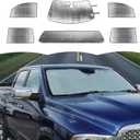 Windshield Sunshade Sun Shade Heat Shield Window Sun Visor Mat for Dodge RAM 2018 2019 2020 2021 2022 2023,6PCS