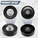 X AUTOHAUX 06B903341 Car Accessory Drive Belt Idler Pulley Serpentine Belt Idler Pulley for Audi A4 1.8L 2002-2006 for Audi A4 2.0L 2005-08