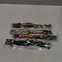 Paracord Survival Bracelet-Length Adjustable,Loud Whistle Emergency Compass Survival Fire Starter Scraper Accessories for Hiking and Camping and Hunting 4-Pack(Muti-Color)