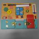 Toddler Busy Board - Montessori Busy Boards for Toddlers with Latches Doors & Lock Puzzles - Wooden Educational Learning Latch Toy for Kids 2 3 4 Year Old - Sensory Fine Motor Skills Activity