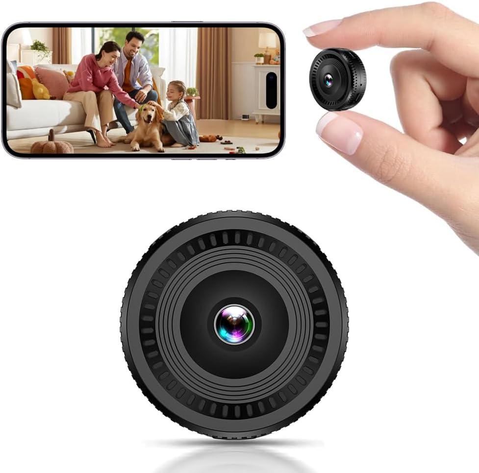 HsiaoPun 4K Home Security Camera with Night Vision, 140 Wide Angle, Motion Detection, Indoor WiFi Camera for Baby/Pet/Dog