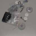 Arecyuer Stained Glass Window Hanging Chain Kit, Picture Hanging Chain with Suction Cup Hooks Sunshine Catcher Metal Nickel Plating Stained Glass Window Panels 10 Inch and 20 Inch (Black)