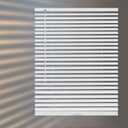 HIDODO Aluminum Mini Blinds for Windows Cordless Horizontal Window Shades for Light Adjustment, Metal Venetian Blinds Waterproof for Bedroom, Bathroom, 48" W x 64" H, White