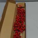 32 Pack Christmas Tree Decorations, Artificial Red Berry Stems 6.5 Inch Christmas Berry Picks with Holly Berries for Xmas Winter Holiday Home DIY Ornaments