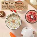 Baby Food Maker - Processor & Blender for Fresh Meals, Fruits, Veggies, Meat & Puree (White)