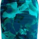 PRETTYGARDEN Summer Wedding Guest Dresses for Women 2025 Spaghetti Strap Mesh Bodycon Beach Floral Maxi Long Dresses (Medium, Floral Lake Blue)