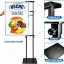 USCNC 1 Pack Floor Poster Board Stand, Double-Sided for Board & Foam Sign