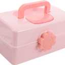 VALICLUD Box Portable Case for Storage Accessory Organizer Cute Jewelry Holder Desktop Cosmetic Holder Small Jewelry Case Jewelry Storage Container Accessories Hair Plastic Child