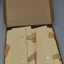 Colarr 12 Pack Baskets for Gifts Empty Bulk Kraft Empty Gift Basket Kit with Handle Wrap Bag Bow DIY Cardboard Market Tray to Fill for Valentine's Wedding Easter Party, 9.8" x 6.5" x 4.3"(Gold)