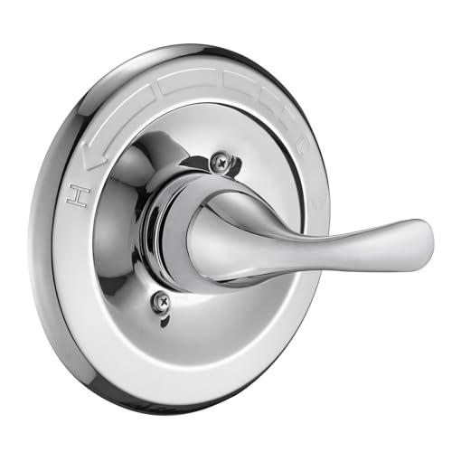 Ultrimkit Shower Trim Kit Compatible with 13/14 Series, Shower Cover Plate with Handle, Chrome(Valve& Catridge Not Inclued)