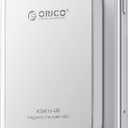 ORICO 480GB Magnetic External SSD, Aluminum Alloy, Up to 460MB/s, External Solid State Drive, Expand Storage for iPhone 17 Pro Max, Compatible w/MagSafe, USB-C Smartphones - K5MINI Silver