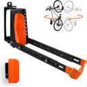 Swivel Bike Rack Wall Mount, 1 pcs Bike Hanger Wall Mount, Wall Space-Saving Vertical Bike Hanger, Sturdy Bike Storage Rack, Indoor Bicycle Hooks