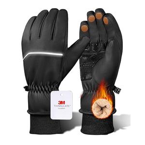 GXCROR Waterproof Winter Gloves for Men & Women, Touchscreen 3M Thinsulate Thermal Gloves for Skiing, Cycling, Snow Shoveling & Outdoor Work, Locked-in -20℉ Warmth, M