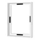 Abtgt 11x14 Canvas Floating Frame with 0.9" Deep, White Floater Frame for Canvas Paintings with Adhesive, Vertical or Horizontal Wall Art frame for Prints Oil Painting Diamond Decor, 1 Pack