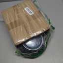 8 in. Cushioned Rubber Swivel Caster with Brake