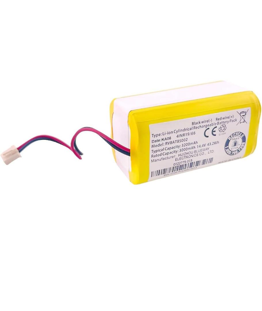 CREENTRONICS Lithium Ion Li-ion Battery RVBAT85002 14.4V 3200mAh Compatible Replacement for Shark Robot Vacuum Cleaner (Yellow)