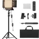 RGB Photography Lighting Kit, 50W Bi-Color Professional LED Studio Lights, 2300k~8500k Dimmable Photo Lights for Photography Filming Camera Video Recording Stage Shooting Streaming YouTube TikTok