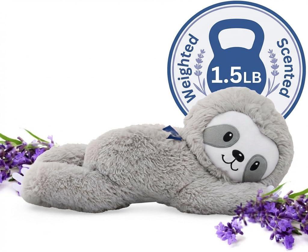 Lilly's Love Heatable & Coolable Lavender Scented Weighted Stuffed Animal - Microwavable Heatable Pad for Kids & Adults - Machine Washable Plushie - Calming Stuffed Animal for Anxiety