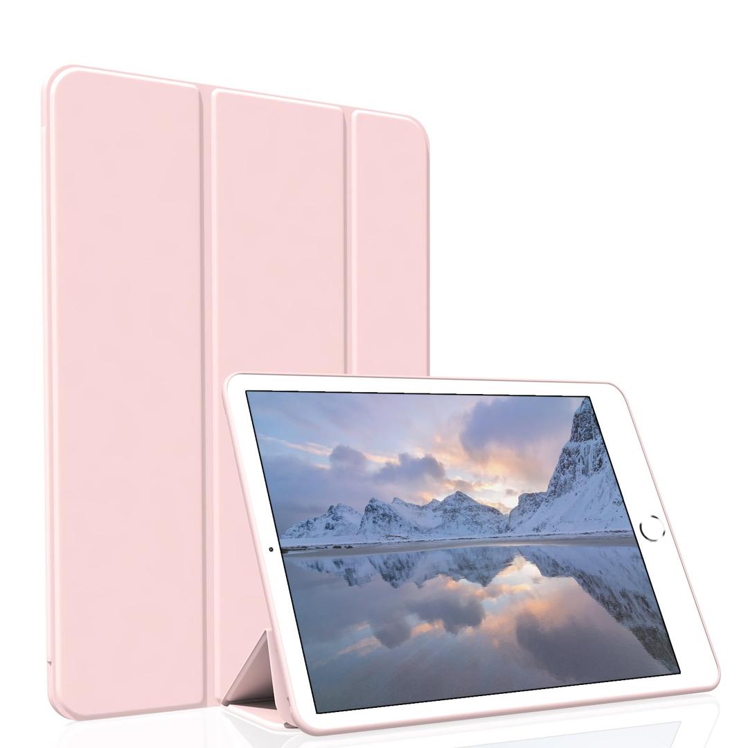 Case for iPad Air 3 / Pro 10.5 Inch, Lightweight Slim Soft TPU Trifold Stand Smart Cover, Auto Sleep/Wake Case for iPad Air 3rd Generation/Pro 10.5, Pink