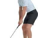 Rouen Men's Polo Shirts Short Sleeve Dry Fit Performance Wicking Moisture Causal Striped Collared Golf Shirts for Men (Blue, M)