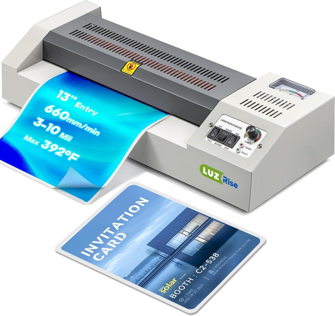 13-Inch Thermal Laminator, 3-10 Mil, 4-Roller, A3