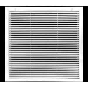 20" X 20" Aluminum Return Filter Grille - Easy Airflow - Linear Bar Grilles [Outer Dimensions: 22.5"w X 22.5"h]
