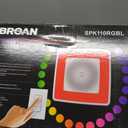 Broan-NuTone ChromaComfort Bathroom Exhaust Fan with Bluetooth Speaker, Powerful 110CFM/1.5 Sones, 24-color LED Light, SPK110RGBL, Wall Switch, Standard