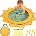 RunNico Pop Up Beach Pool, Portable Toddler Beach Pit with Water Bag and Storage Bag, Cute Shape Beach Pool Puddle for Outdoor Summer Beach Camping Traveling Vacation