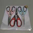 3-Pack Modern Stainless Steel Kitchen Scissors, Soft Grip Handle, Multi-Purpose Heavy Duty, Black, Red, Blue